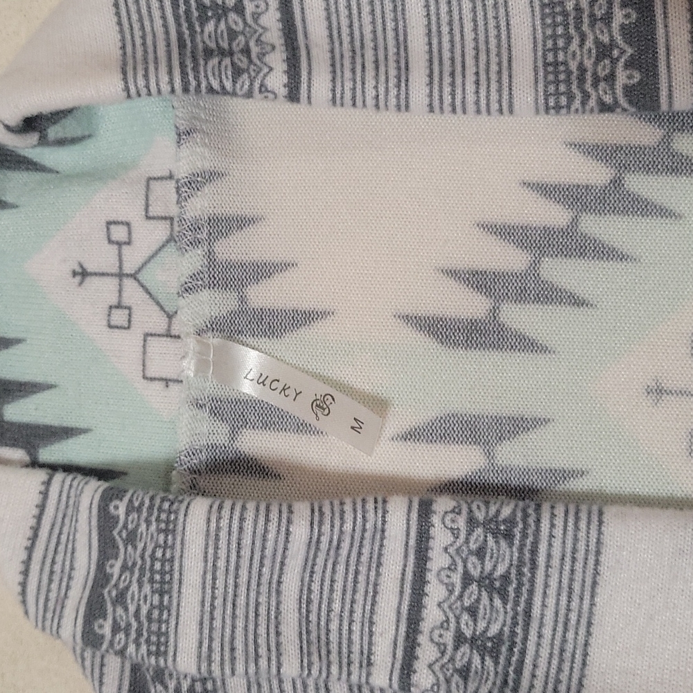 Aztec Print Drape Cardigan - Picture 3 of 4